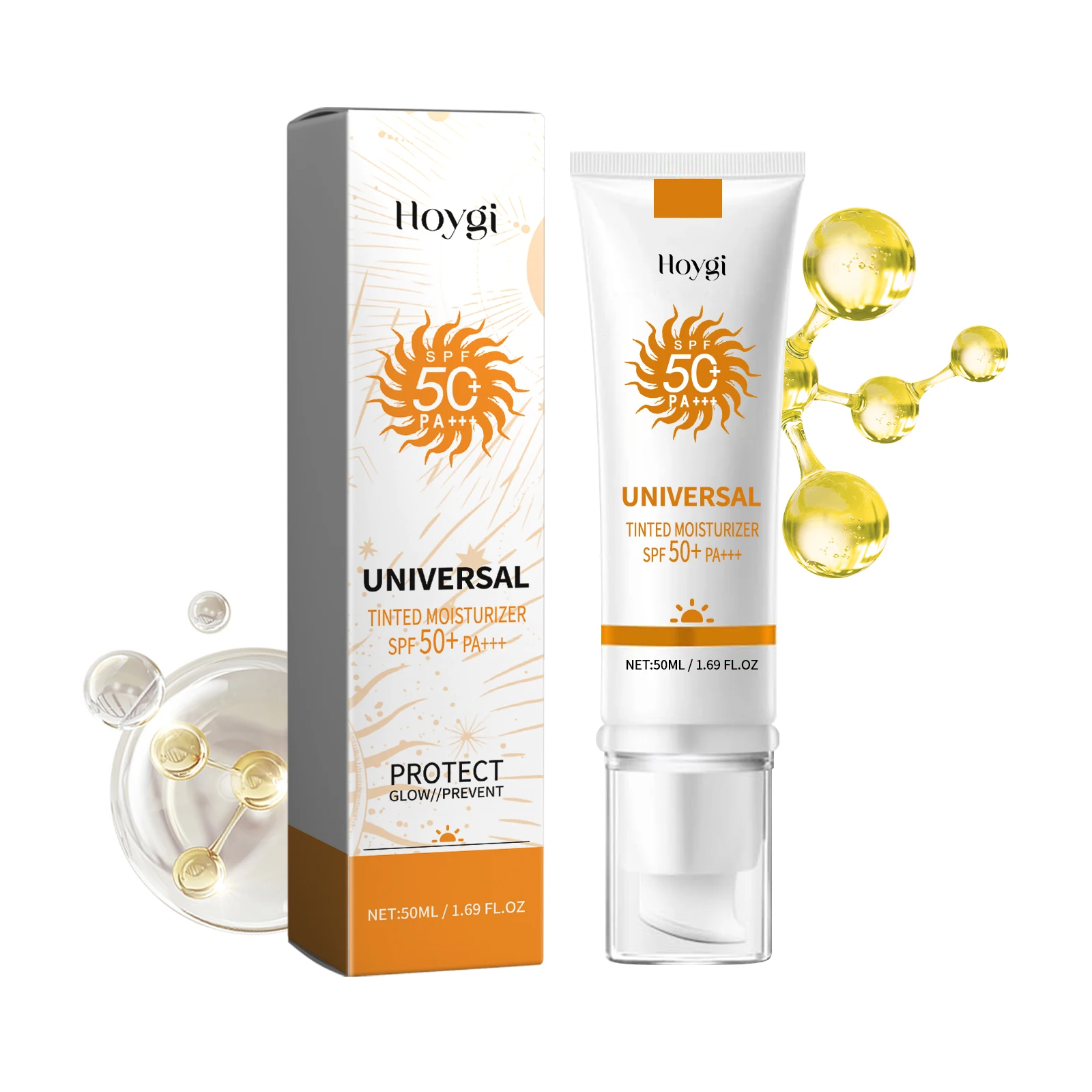 All in One Sunscreen Brightening Foundation Cream Cover Anti UV Face Moisturizer Isolation Bleaching Sunscreen Lotion