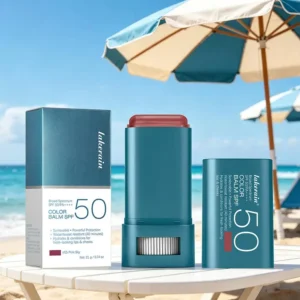 Blush Stick Long-Lasting Sunscreen SPF 50 Tinted Blush Rouge For Glowing Cheeks Sun Protection & Natural Face Makeup