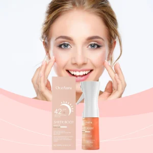 Sunscreen Spray with SPF42 Anti UV Protection Sunburn Prevention Oil Control Lasting Waterproof Moisturizing Sun Cream ﻿