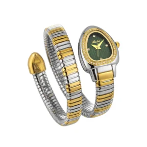 High-quality Luxury Women Quartz Watch BraceletStainless Steel Gold Ladies Watches Clock Fashion Ladies Wristwatches Only Watch - 3748GSGreen
