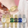 Fashion Dress Watches for Ladies Simple Quartz Stainless Steel Bracelet Wristwatch Simple Stainless Steel Bracelet Dress Watch