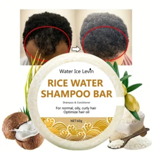 Rice Shampoo Soap Bar Oil Free Conditioning Soap Rice Water Protein Nourishing Anti-loss Hair Hair Growth Soap Bar
