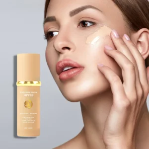 Foundation Sunscreen SPF 50+ Longwearing Liquid Hydrating Concealer Waterproof Foundation Natural Face Makeup