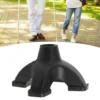 Cane Tip Quad Cane Tips 16mm Imitation Tire Texture Corrosion Resistance Rubber Antiskid Walking Cane Tips with 4 Contact Points