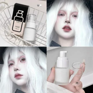 White Matte Face Foundation Full Coverage Long Lasting Waterproof Liquid Foundation Cosplay Stage Face Painting Flawless Makeup