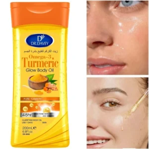 Turmeric Omega-3 Glow Body Oil Body Skin Care Oil Moisturizing and Hydrating Care Suitable for All Seasons Body Face