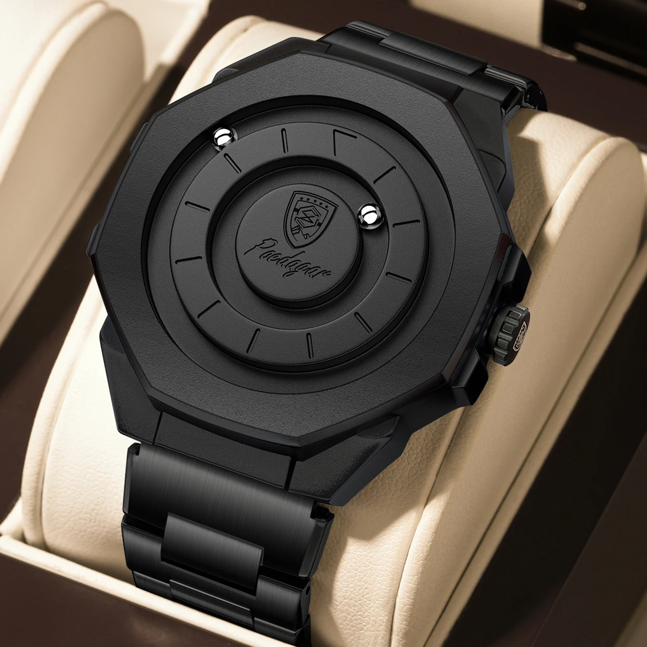 Original Casual Watch For Men Waterproof Luxury Fashion Men's Clock Stainless Steel Man Wristwatch Quartz Sport+Box