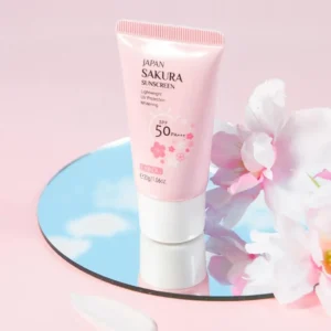 Sakura Sunscreen Cream  Moisturizing UV Protect Face Body Sunscreen Isolation Lotion Oil Control Reduce Melanin Skin Care