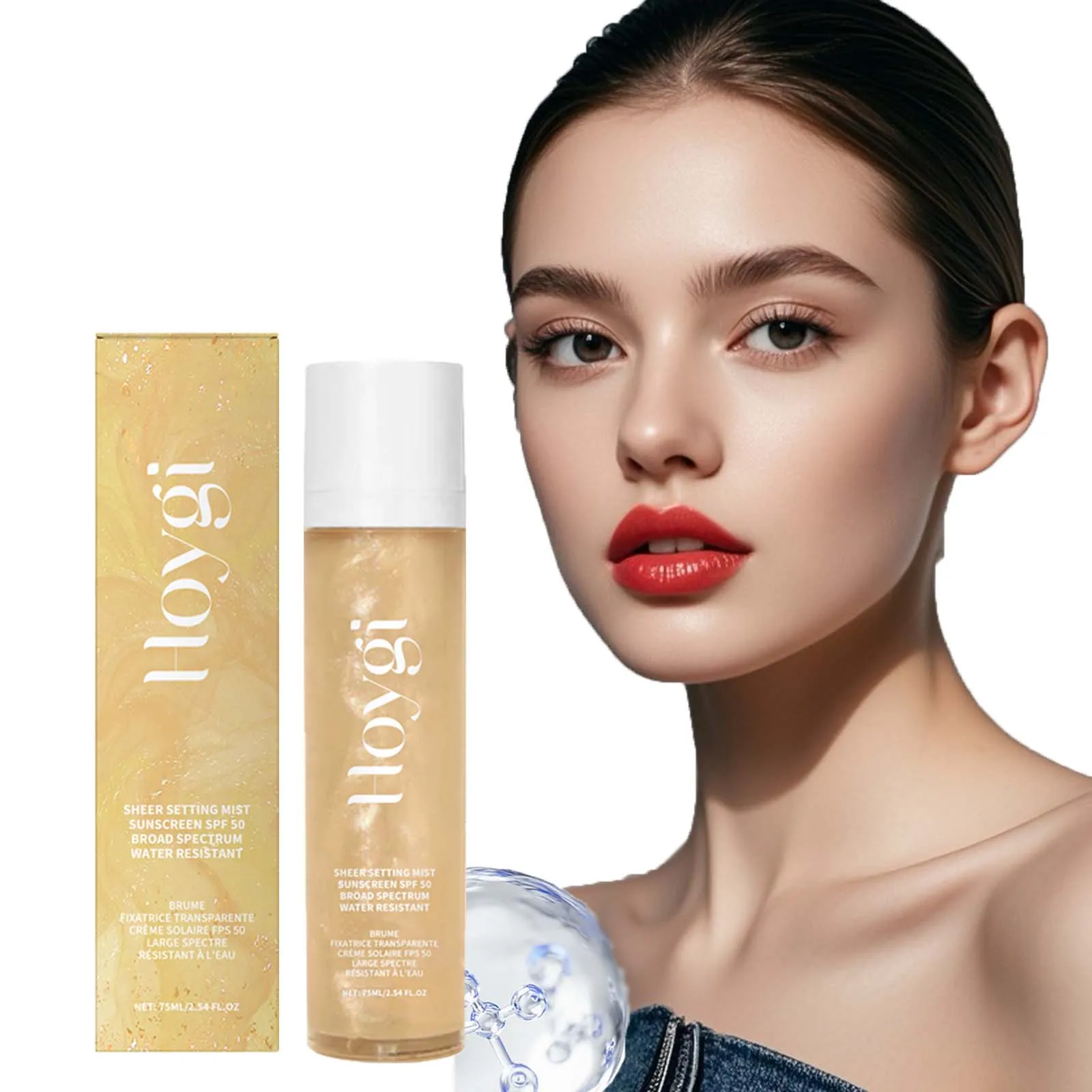 Makeup Setting Spray Oil Control Natural Refreshing Waterproof Lasting Makeup Fixer Sun Protection Face Mist Cosmetics