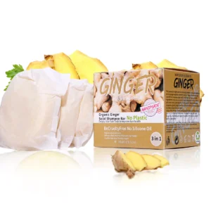 Ginger Shampoo Soap with Oil Control, Refreshing Solid Shampoo Soap, No Silicone Oil, No Residue, Plant Essential Oil