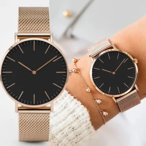 Luxury Rose Gold Watch Women Bracelet Watches Ladies Casual Quartz Watch Steel Women's Wristwatch Montre Femme