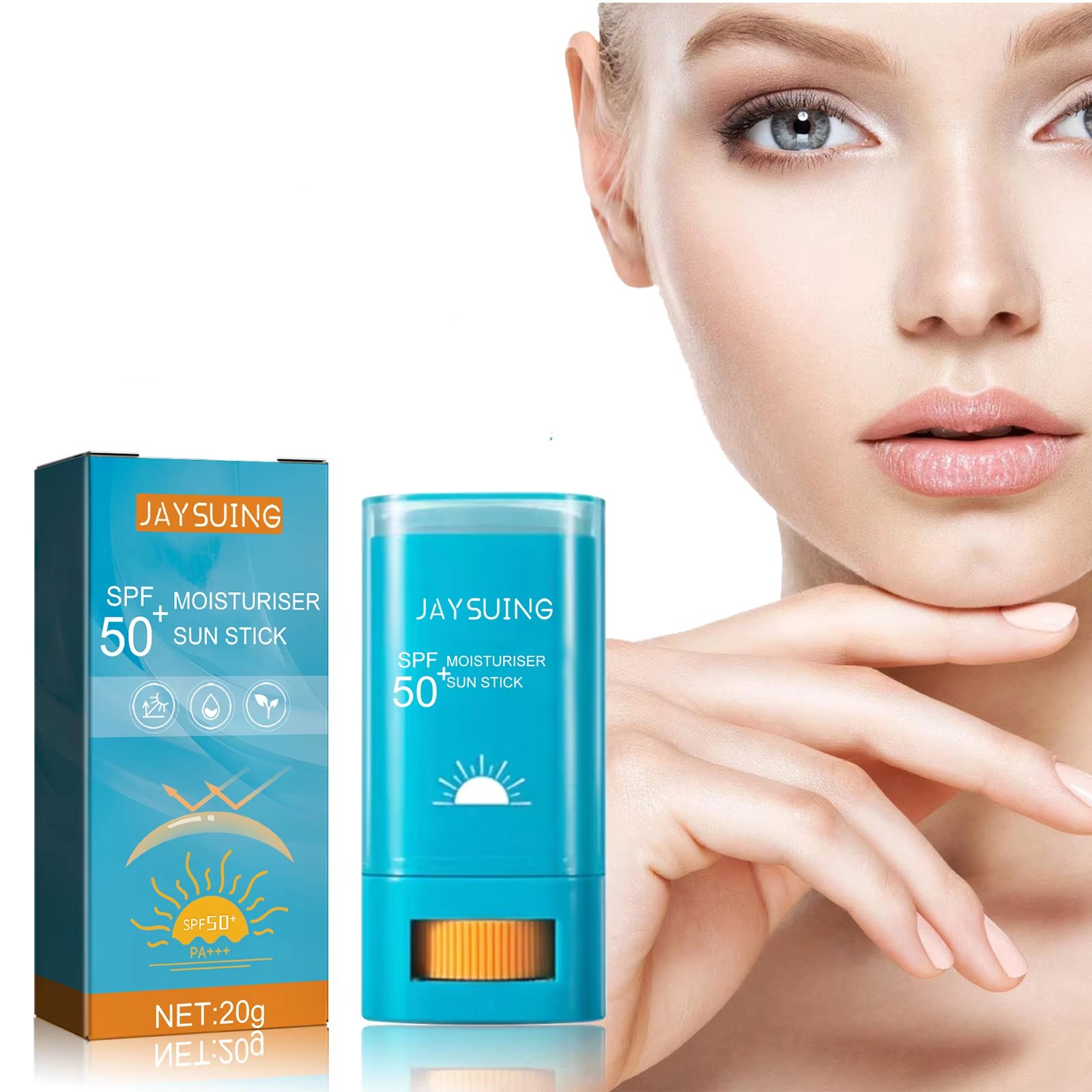 Sunscreen Face Cream Solar Blocker Skin Cream Anti UV Sun Block Facial Mild Moisturizer Stick Sweat Resistant Sunblock