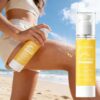 Facial Shiny Protection Sunscreen Spray SPF40+ Non-Sticky UV Isolation Anti-Oxidation Moisturizing Body Sunblock for Face Skin