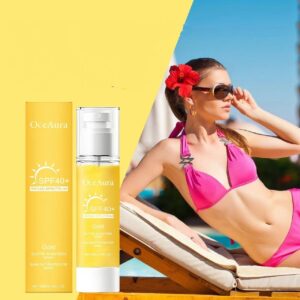 Facial Shiny Protection Sunscreen Spray Non-Sticky Isolation Anti-Oxidation Moisturizing Body Sunblock for Face Skin