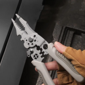 Professional Stainless Steel Wire Stripper, Cutter and Crimper Tool Multi-Purpose Electrical Wire Stripping