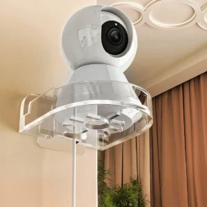 Self-Adhesive CCTV Camera Mount Bracket – Space-Saving Wall Holder Universal Security Camera Wall Mount