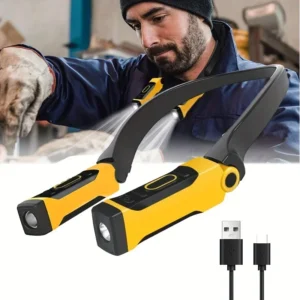 2 Pack Rechargeable LED Neck Reading Light Two Brightness Levels For Reading, Knitting, Camping & Repairing Led Work Light