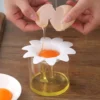 Creative Flower Egg Extractor Handy Egg White Separator for Baking Reusable Flower Egg Separator