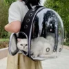 Breathable Cat Carrier Backpack Transparent Space Capsule Pet Travel Bag Portable Cat Backpack Carrier