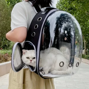 Breathable Cat Carrier Backpack Transparent Space Capsule Pet Travel Bag Portable Cat Backpack Carrier