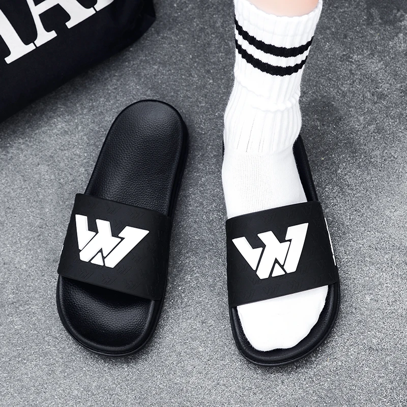 Men's Summer Comfort Slippers | Anti-Slip Thick Sole Indoor & Outdoor Slide Sandals Lightweight Thick Sole Non-Slip Summer Sandals
