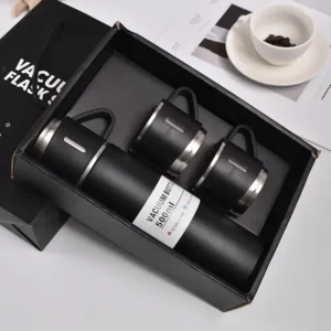 304 Stainless Steel Vacuum Insulated Bottle Gift Set Office Business Style Coffee Mug Thermos Bottle Portable Flask Carafe