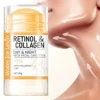 Collagen Day and Night Neck Cream Facial Stick, Hydrating and Moisturizing, Non-Greasy, Easy to Use, Easy to Absorb, Gentle