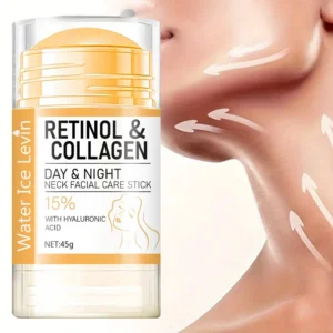 Collagen Day and Night Neck Cream Facial Stick, Hydrating and Moisturizing, Non-Greasy, Easy to Use, Easy to Absorb, Gentle