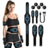 Portable EMS Abdominal Fitness Belt with USB Charging Muscle Stimulator EMS Core Muscle Training Belt USB Rechargeable