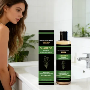 Rosemary Hydrolyzed Shampoo Gentle Cleansing Scalp Thickening Strengthening Volumizing Moisturizing Hair Growth Shampoo