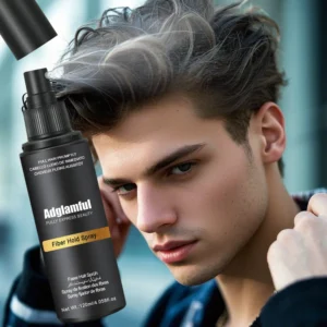 Adglamful Fiber Hold Spray  Non-Greasy, Quick-Dry, 24-Hour Hold for Voluminous Styles & Fiber Use
