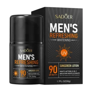 Men's Sunscreen for Face Neck Body Solar Blocker for Men Protector Solar UV Protection Moisturizing Man Sun Cream