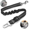 Durable Nylon Dog Seat Belt For Small Large Dogs Adjustable Reflective Elastic Lead Puppy Travel Car Safety Rope French Bulldog