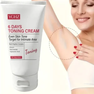 Skin Brightening Cream, Suitable for Intimate Areas, Evens Out Skin Tone for Face, Body, Underarms, Groin, Elbows, Inner Thighs,