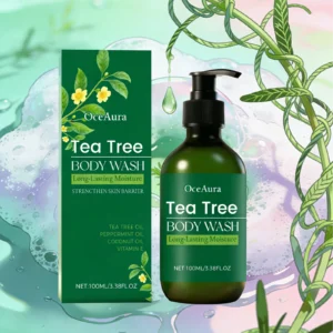Brightening Body Wash Tea Tree Oil Clean Body Odor Remover Moisturizing Skin Barrier Repair Strengthening Shower Gel Body Wash