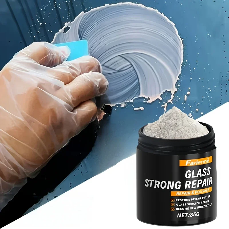 Professional Glass Scratch Repair & Polishing Powder for Clear, Bright Glass Advanced Glass Restoration Powder