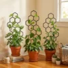 Honeycomb Design Plant Trellis, Rustproof Plastic Support for Potted Vines and Flowers, Indoor Outdoor Garden Climbing Frame