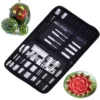 46PCS Vegetable and Fruit Carving Kit – DIY Food Decoration & Garnishing Tools DIY Garnishing & Slicing Tool Set