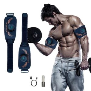 Smart EMS Muscle Stimulator Arm Trainer Rechargeable USB Fitness Training Device EMS Muscle Toner for Arms