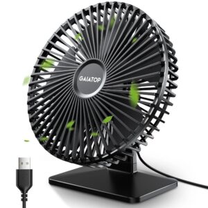 Desk Fan Portable USB Fan 90° Adjustable Cooling Fan Mute 4 Speed Adjustment Ultra Quiet Suitable For Home Desk Office