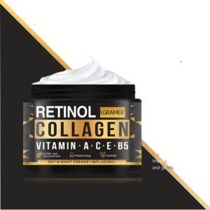 Men's Retinol Collagen Face Cream Skincare Moisturizing Brightening Hydrating Smooth Wrinkles Firming Facial Men Skin Care