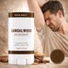 Sandalwood Whole Body Deodorant Stick – 72H Long-Lasting Odor Control, Natural Fragrance, Aluminum