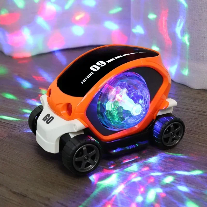 Toddler Crawling Sensory Toy Car Toys Electronic Car Tummy Time Gift for Kids Year Old Boy Birthday Gifts Baby Car Toys