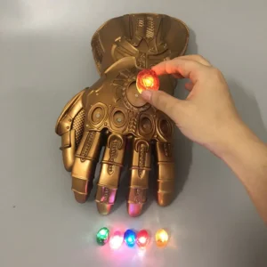 Marvel Iron Man Thanos PVC Infinity Gauntlet Wearable Movable Led Removable Infinity Stones Cosplay Prop Collectible Model Adult