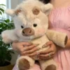 Adorable Highland Cattle Plush Toy Huggable Running Cow Stuffed Animal Made with Premium Soft Fabric, Soothing Companion