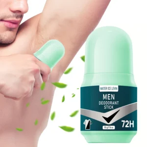 Water Ice Levin Men Deodorant Stick Black White Formula Prevents White Marks Yellow Stains. 72H Odor Control