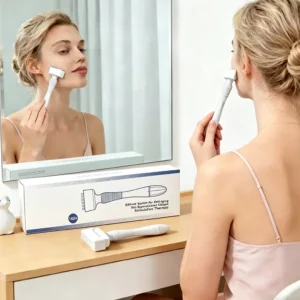 Adjustable Microneedle Derma Stamp Roller Beauty Skincare Tool for Face, Scalp & Beard Personal Face, Scalp & Beard Beauty Tool