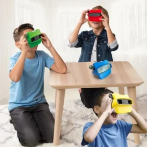 3D View-Master 3D Education Viewing Machine Animal/Ocean/Dinosaur/Space Theme Mini Theater Luminous Toys Children's Gift
