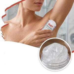 Natural Crystal Deodorant Stick Fragrance-Free Underarm Care Unscented Mineral Crystal Deodorant