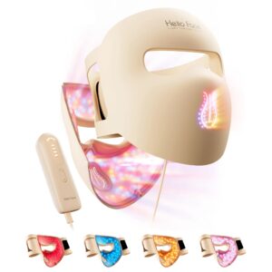Face LED Light Therapy Mask LEDs, 4 Modes, Anti-Aging & Acne Care, Ergonomic Silicone Design, Visual Comfort